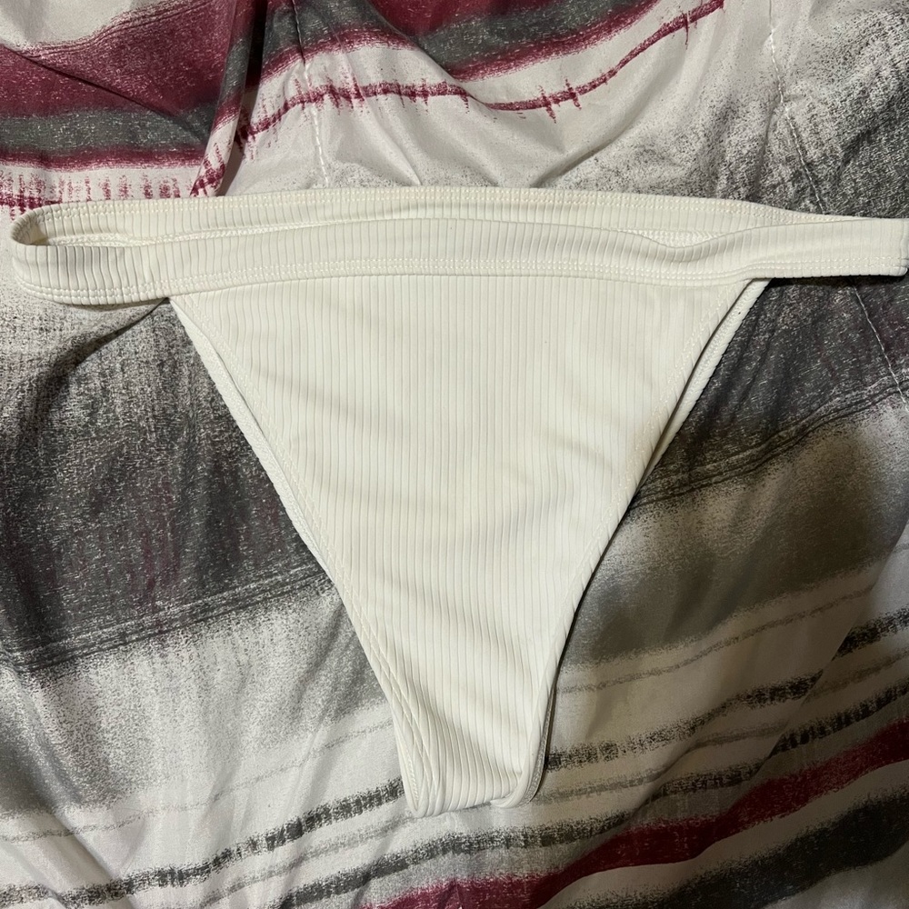 White bikini bottom from PacSun. Size Large